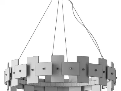 Alabaster Halo Chandelier 3D model