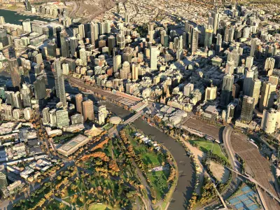 Melbourne 3D Model Scan Low-poly 3D model
