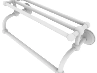 Metal Bathroom Towel Rack 3D model