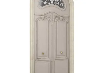 Entrance classic door 26 3D model