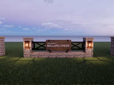 Customizable Traditional Ranch Monument Low-poly 3D model