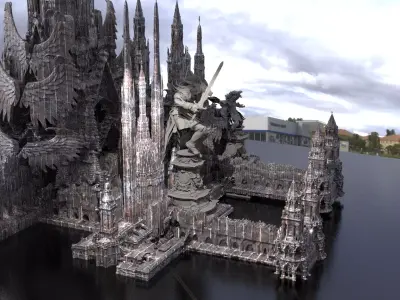 Lycan Werewolf Arch City 3 Kitbash 2 3D model