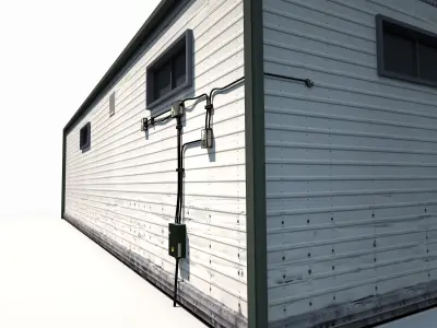 Modern Warehouse 190 Low-poly 3D model