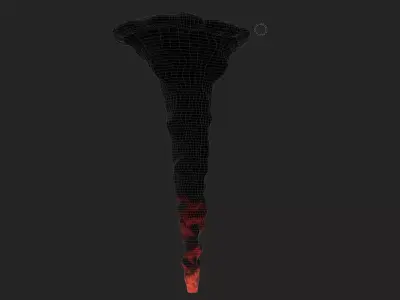 Low poly Volcano Low-poly 3D model