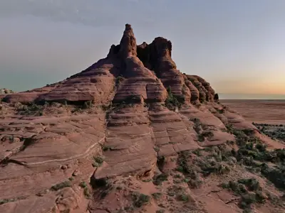 Bell Rock Multipurpose 3D Terrain Model 3D model