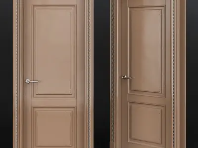 Doors collection 3d models 10 pieces Low-poly 3D model