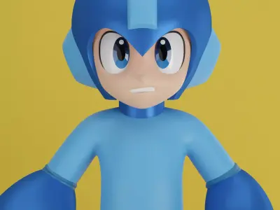 Rockman MegaMan 3D model Nes Famicom Japan 3D model