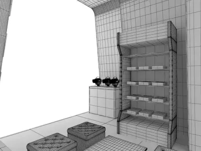 Stand for event 3x3m 3D model