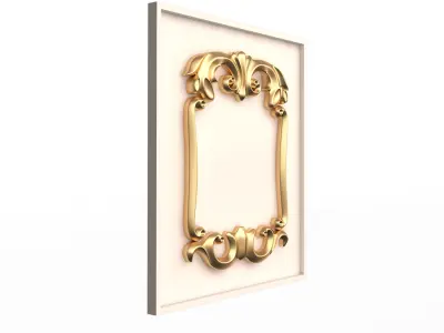 Kitchen Cabinet Door Classic Shahin Low-poly 3D model