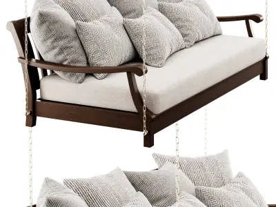 Wrenn Porch Wood Swing by Birch Lane 3D model
