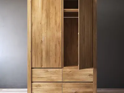 RH RECLAIMED RUSSIAN OAK ARMOIRE 3D model