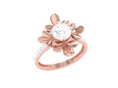  Women Ring MTL 3dm STL OBJ FBX Details 3D print model 7