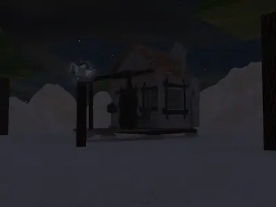 3D MOUNTAIN HOME MODELING AND ENVIRONMENT Low-poly 3D model