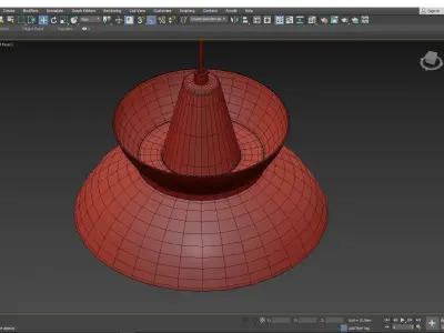 Doo Wop Pendant Light Low-poly 3D model