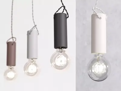 Tied Pendant Light 3D model