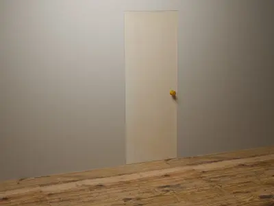 Old Wooden Door Free 3D model