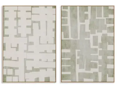 Abstract Painting Frame set 3D model 826