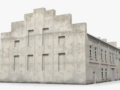 Factory x6 Low-poly 3D model purchase