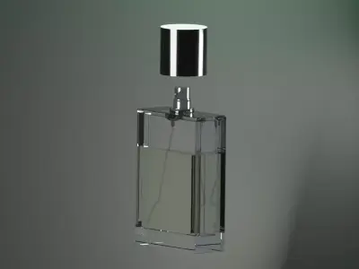 Realistic perfume bottle  3D model