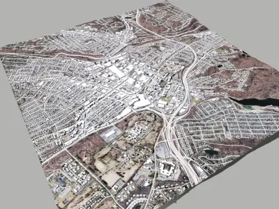 Cityscape White Plains New York United States 3D model