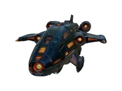 Sci-Fi Spaceship Star Cruiser 3D model