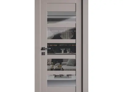 Modern entrance door 74 3D model