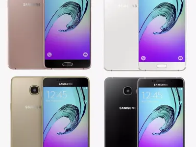 Samsung Galaxy A5 2016 all color 3D model