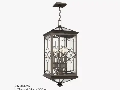 Fine Art Lamps Oxfordshire 880481ST 3D model