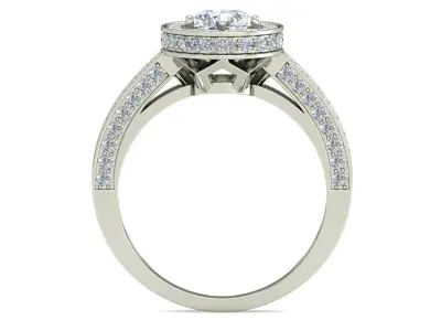 Women Ring  Render 3dm STL OBJ FBX Details 3D print model 343