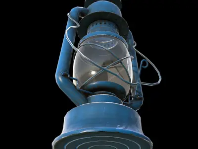 Hurricane Lantern - Storm Lamp Low-poly 3D model