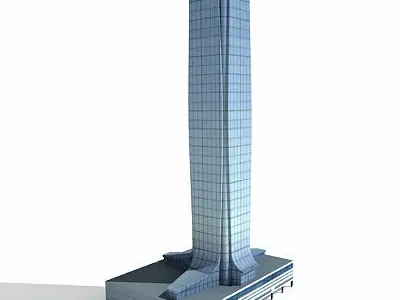 Tall Office Building 109 Low-poly 3D model
