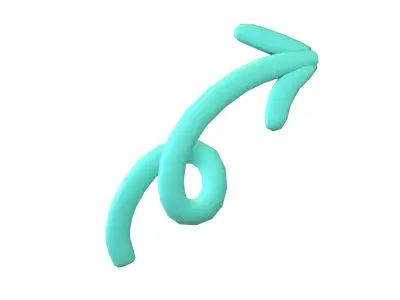 Doodle Buildable Arrow v1 003 Low-poly 3D model