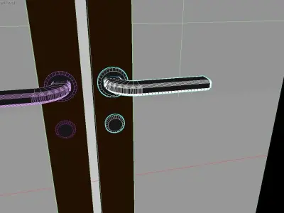 Door handle Free low-poly 3D model