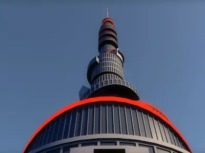 Sci-Fi Skyscraper 3D model purchase