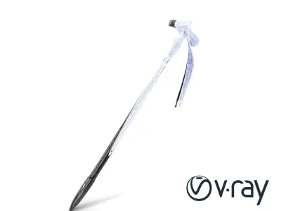 Mountain Trekking Stick Durable Model Pack Low-poly 3D model