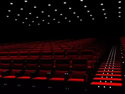 Movie Theater with screen 3D model