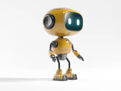 FutureBot R8 Low-poly 3D model