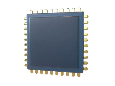 Chip Icon v1 002 Low-poly 3D model