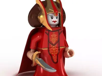 LEGO Minfigure Princess Amidala 3D model
