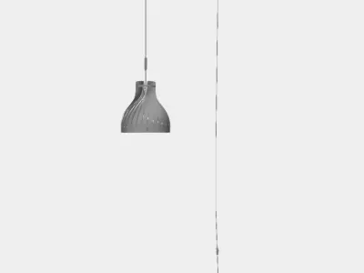Lampe suspendue Volupte M by lairial luminaire bordeaux Free 3D model
