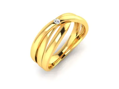 Solitaire Wedding Engagement Women Ring 3D print model order