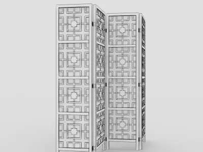 Room Divider 04 3D model