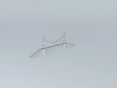Suspension Bridge Free 3D model