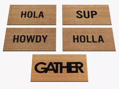 Doormat Rugs 152 3D model