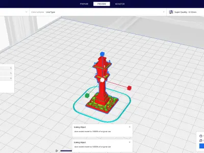 medieval urban stone lantern 8 3D print model