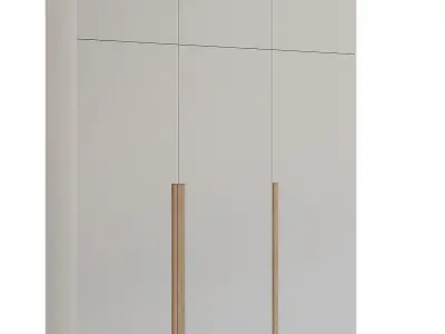 Wardrobe 8 with two doors 3D model