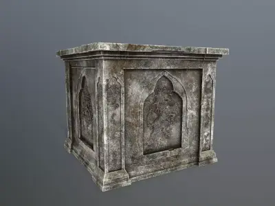 column Low-poly 3D model