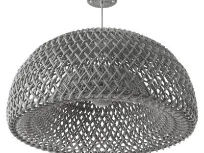 Bamboo Lantern Pendant 3D model