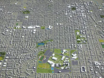 Greeley  Low-poly 3D model