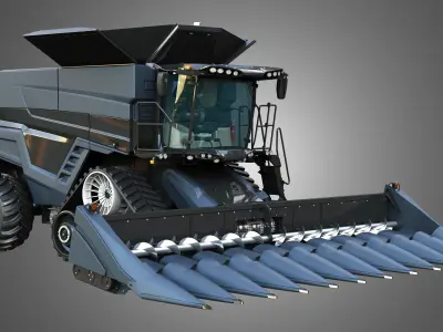 IDEAL - Combine Harvester - Corn Harvester Head 3D model